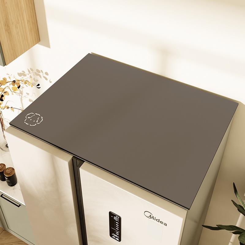 双开门冰箱盖布硅藻泥洗衣机防尘罩微波炉遮尘盖巾床头柜防滑桌垫