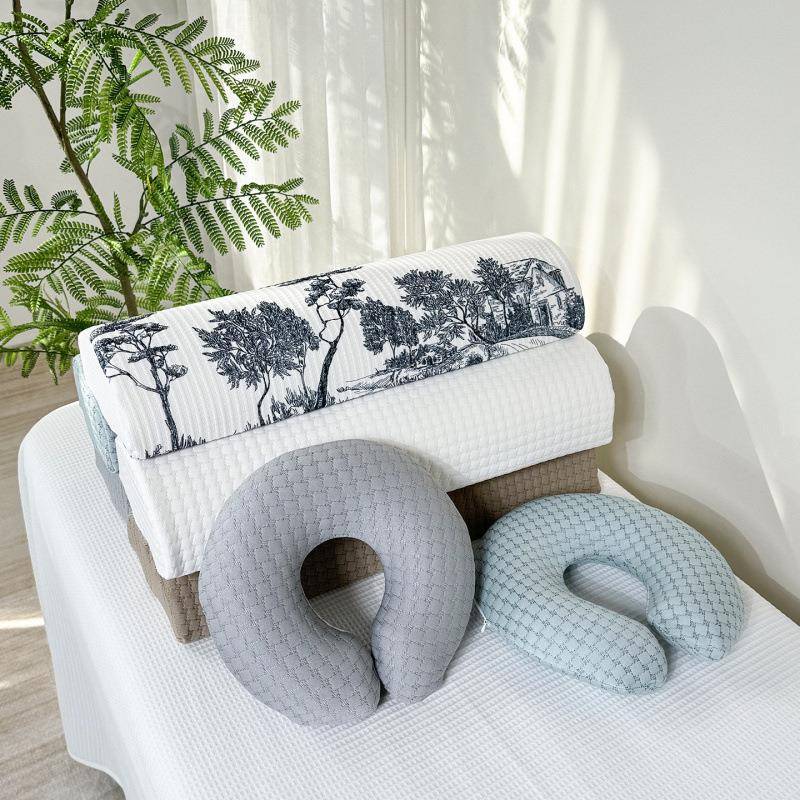 美容院趴枕针织面料U型枕脚枕