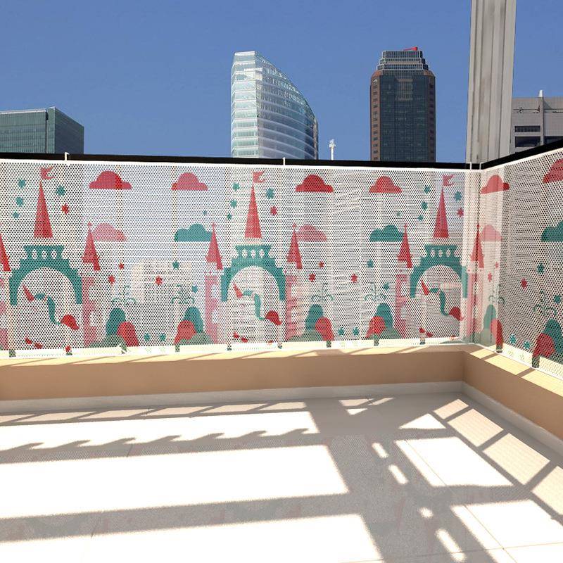 加长尺寸加厚儿童楼梯防护网阳台防坠网安全绳网幼儿园彩色装饰网