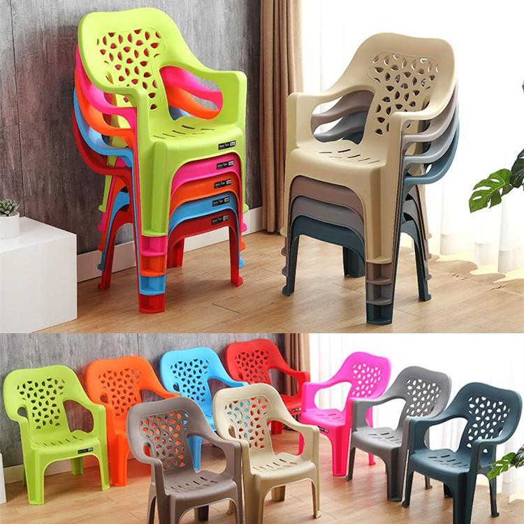 坐高33cm塑料椅塑料欧式扶手椅 烧烤大排档塑料椅子 塑料靠背矮椅