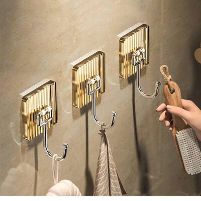Premium Adhesive Hooks - No Drill Strong Wall Mount Hooks