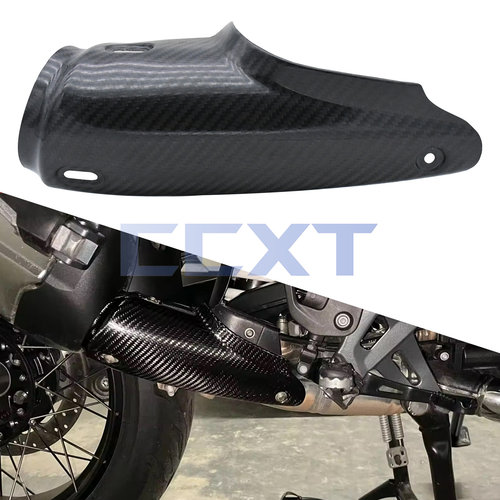 适用于宝马BMW R1200GS R1250GSADV水鸟碳纤维排气管防烫保护盖