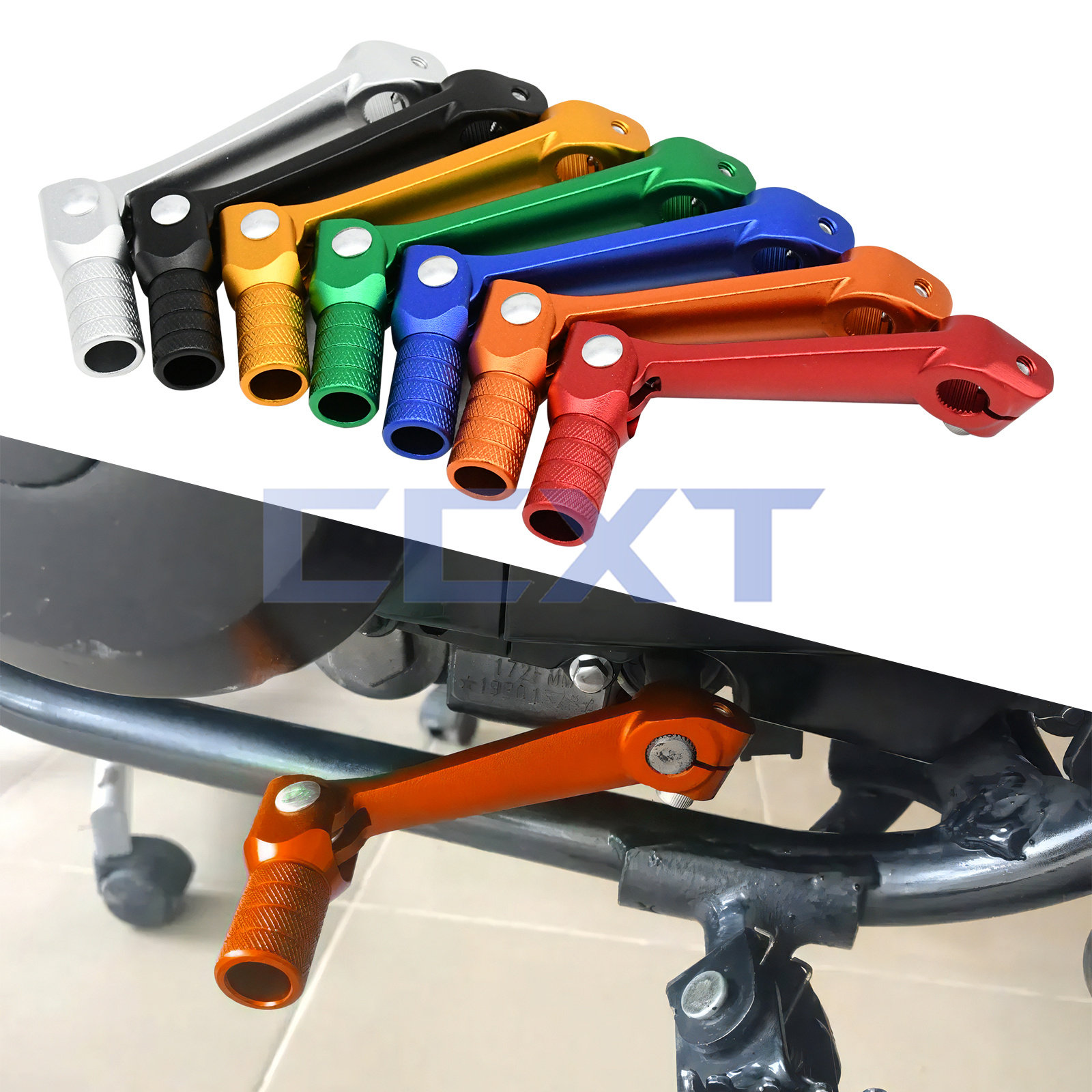 越野摩托车改装配件挂挡杆华阳T4正林波速尔M5大高赛短款变档杆