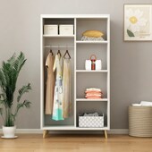 卧室小户型民宿出租房用柜子经济型木质儿童推拉门挂衣橱