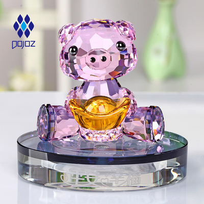 车品水晶小猪汽车车内装饰车上装饰用品爱车载