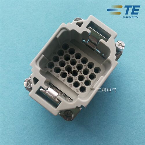 TE泰科HDC HDD-024-M  24芯针重载连接器航空插头T2030242101-000