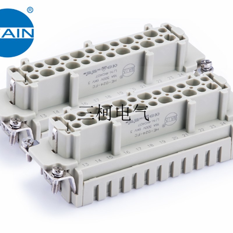 WAIN唯恩HE-024-FC(25-48)48针母芯 HARTING WEVEL威乐重载连接器