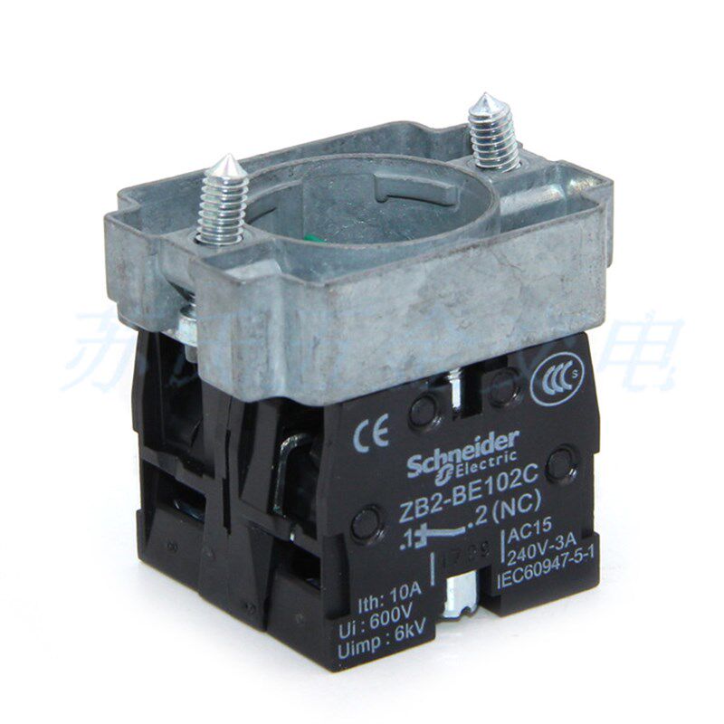 按钮基座带触点 2常闭 ZB2BZ104C XB2按钮开关常闭触点基座