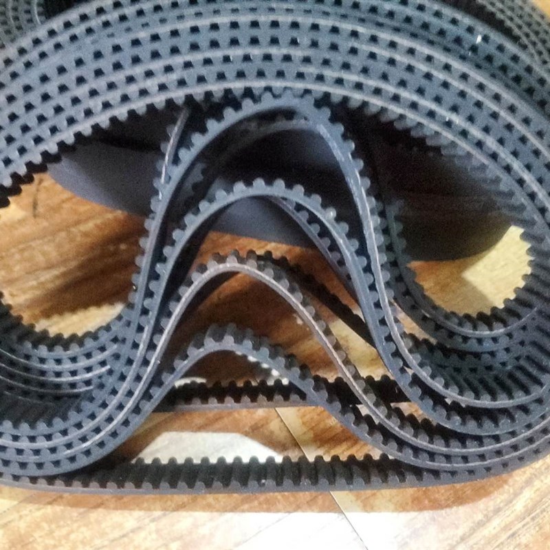 黑色橡胶硅胶8M同步带25T10-1000 16T10-1110 pu聚氨酯同步带开口