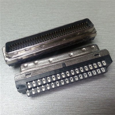 SCSI68P连接器 DB型焊接式68PIN公头 现货针孔式插头