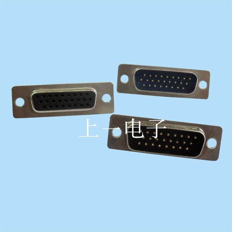 现货D-SUB-DB焊线HDD三排26P/62P/三排50针座/三排44P/四排78串口