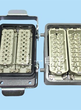 正品泰科TE西霸士SIBAS16A32芯重载连接器HDC-HA-032F/M H32A-AG