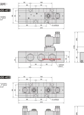 MINDMAN台湾金器电磁阀 MVSE-600-4E1-20A .