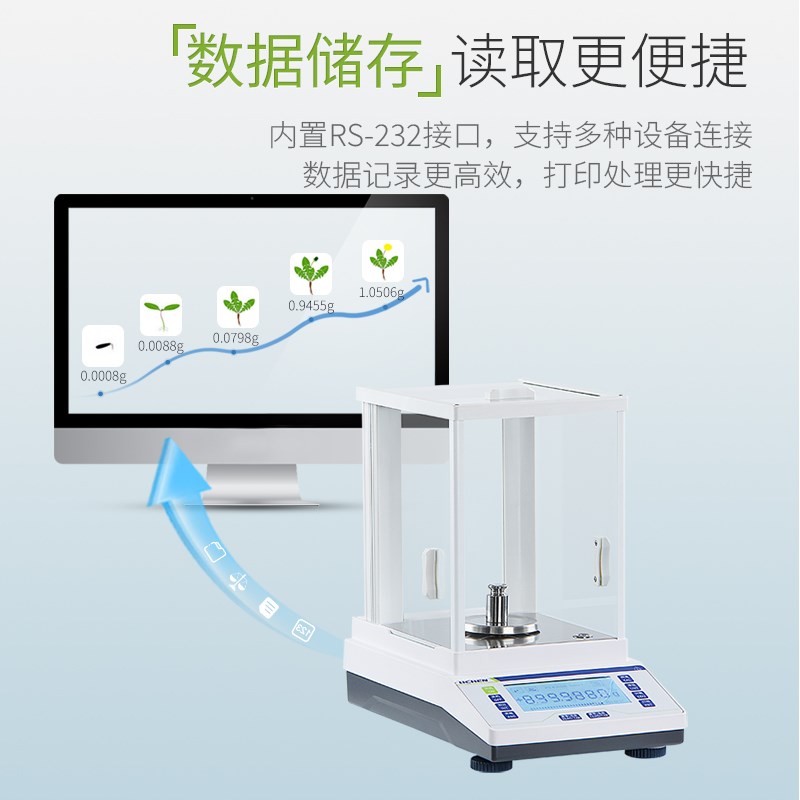 力辰分析天平万分之一0.1mg高精度电子称实验室千分之一精密电子