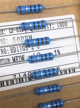 MF金属膜电阻 2W 330K 360K 390K 430K 470K 铜脚1% 100只=8元