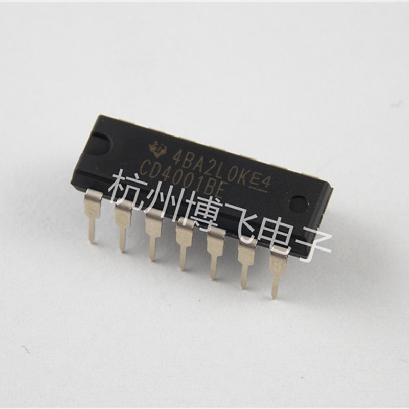 直插 HEF/CD/HCF4001 DIP-14 全新原装进口 22.5元/一管25只