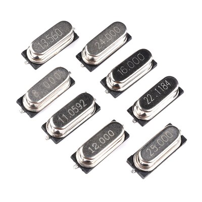 贴片49SMD型晶体 8MHz8M16M25M12M20M11.0592M22.1184M 无源晶振