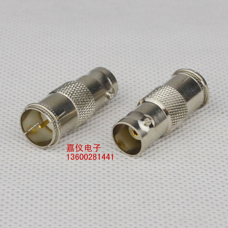 BNC转接头 BNC母/F快插 铜镀金针F快插/BNC母头