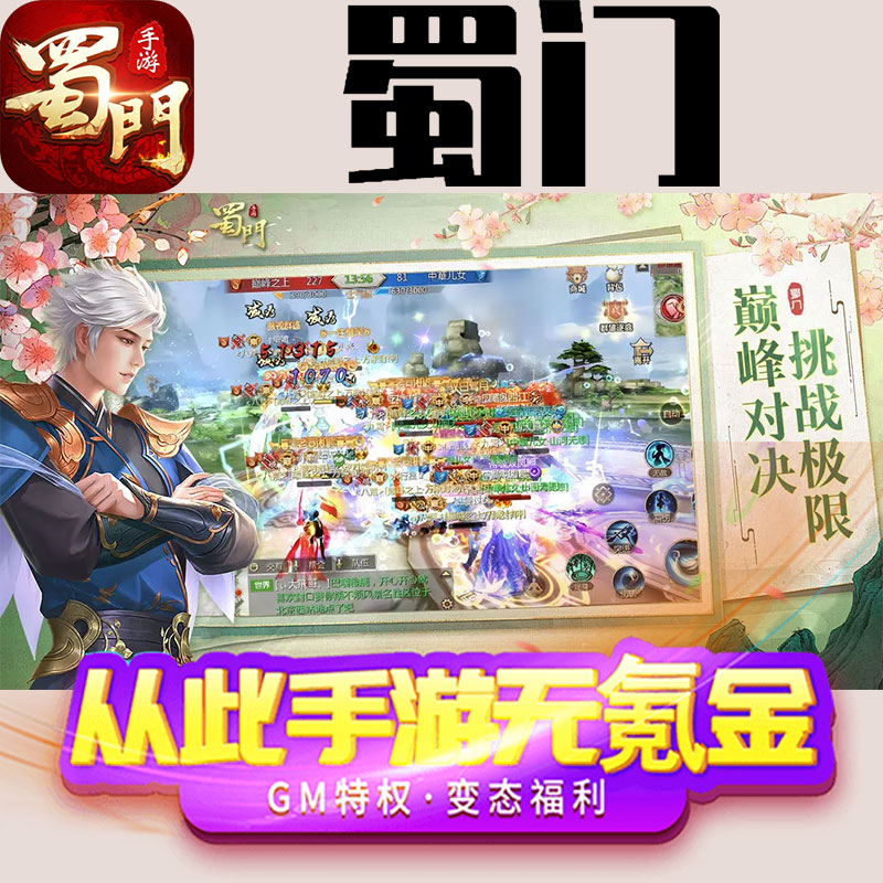 蜀门国风动作手游gm后台修改初始号礼包码满级vip无限领取