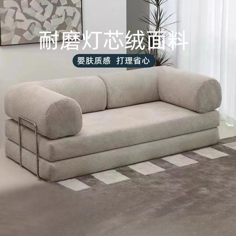 沙拆发床中布古艺客厅小户型古复美式沙发可洗模块沙发懒人沙JBE