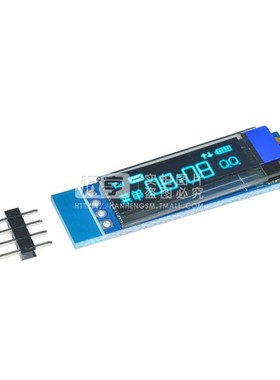 4PIN 0.91寸OLED液晶显示屏蓝色/白色 I2C通信 12832液晶显示模块