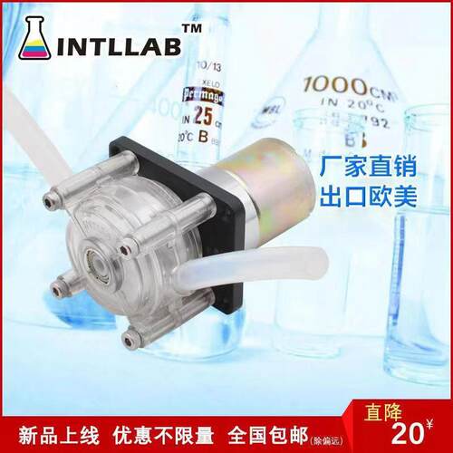 INTLLAB12/24伏 蠕动泵 大流量蠕动泵 微型泵 自吸泵 水泵