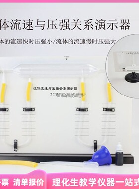 适用21022流体流速与压强关系演示器 大号 气体式/液体式 两种 初