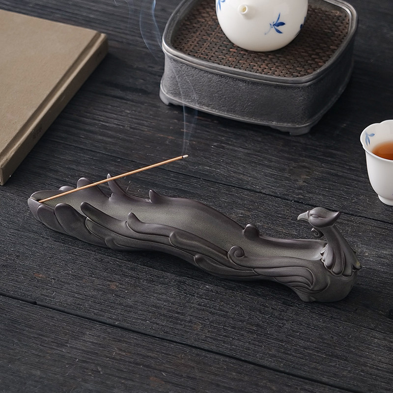 创意凤凰陶瓷线香插家用室内香托香器香座香道摆件熏香炉茶道送礼,电动车/配件/交通工具,电动车锁,淘宝优惠券,粉丝福利购,淘宝优惠卷