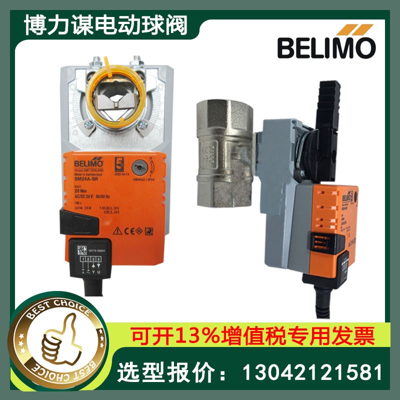 正品搏力谋电动二通球阀开关调节水阀LR24A NR24A-SR模拟量执行器