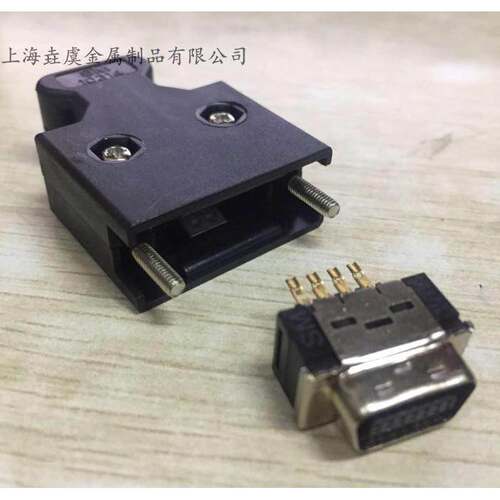 垚虞金属 SCSI 14P 公头金脚 伺服驱动接头 替代3M 槽式CN1型带状