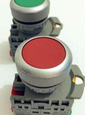 新款TN2BF-1A/1B平钮按钮开关自复位型一开一闭3代十只装整合出售