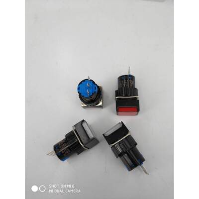 16mm按钮开关A16。LAS1—11D自复位带灯点动式小型按钮