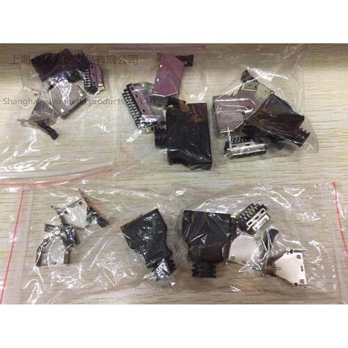 SCSI-14P 20P 26P 36P 5OP/焊线/黑色/卡口