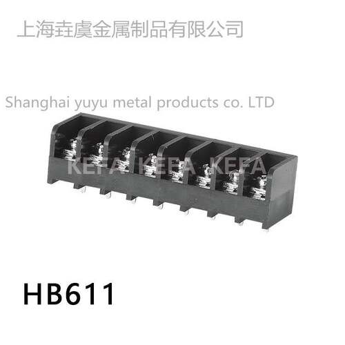 科发电子 工厂直销 HB611-6.35 间距6.35MM 栅栏式接线端子