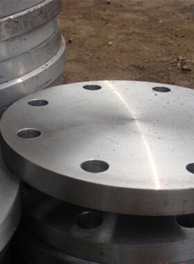 国标碳钢锻打法兰盲板法兰盖 管道盲板堵板DN40 50 100 200 PN10
