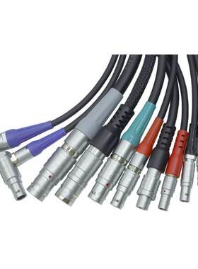 CFJ-FGG 连接器 插头信号线 FGG 00系列2 3 4 5 6芯连接线可定制