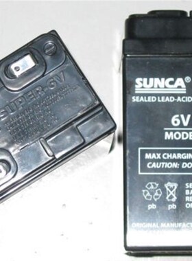 冲钻低价SUNCA新佳RB645C 6V4.5A电风扇/应急消防灯用蓄电池