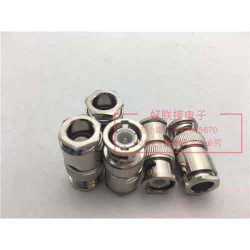 BNC-J-5连接器多件套组装式铜材BNC头DIY接线头接SYV50-5线50欧姆