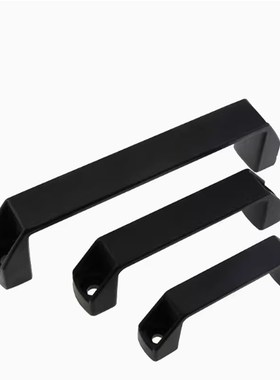 1211-94/117/132/179/235-BK黑色P微调尼龙弓型把手方形拉手