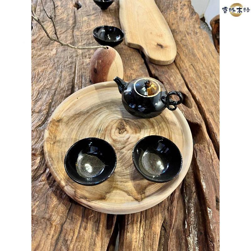 香樟木0001年干泡茶盘零食干果托盘收手纳盘轮水果原木然天侘寂工