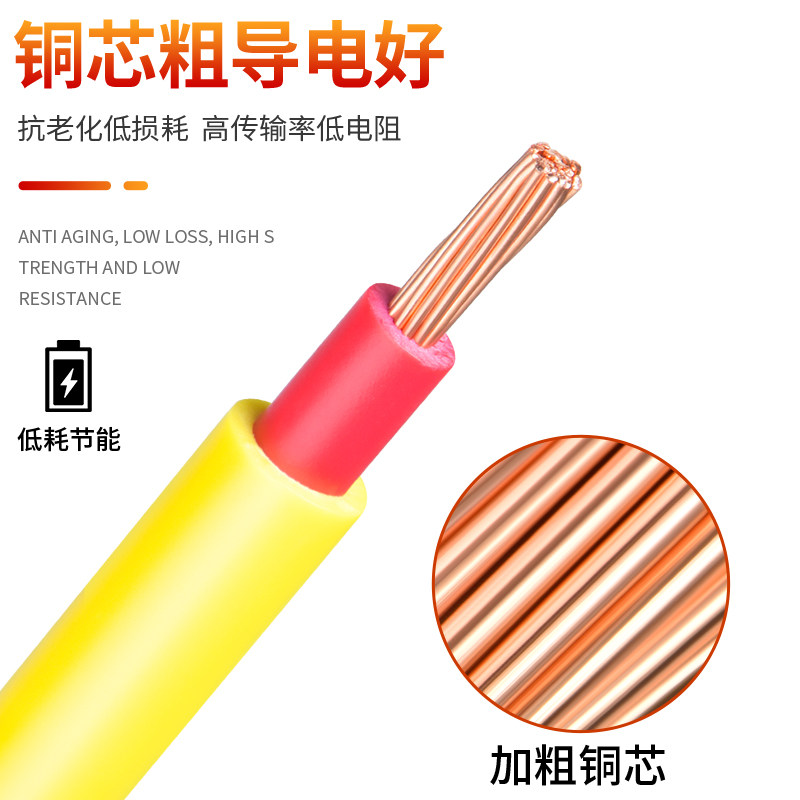 金宇电缆皮多股软线  平方铜阻燃家电线