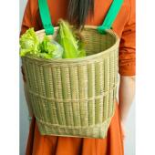 竹编手工背包 采购产品竹编背包 小肩篮 竹编茶和水果道具