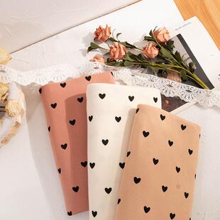 彩棉罗纹针织布料棉氨纶弹力布日韩风格碎花波点印花布