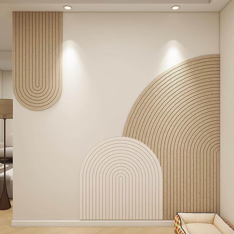 墙面遮丑装饰高级感客厅毛毡墙贴护墙板墙裙墙围软包毛毡板背景板,家居饰品,软装墙贴,淘宝优惠券,粉丝福利购,淘宝优惠卷