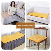 沙发坐垫加热椅子垫办公室取暖家用发热小电褥子暖身毯垫子电热毯