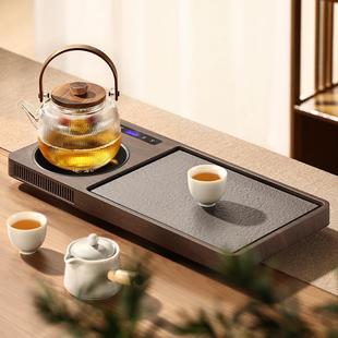 客厅现代简约全自动一体轻奢功夫茶台小型托盘 福也茶盘茶具套装
