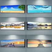 卧室装 饰画斯堪 纳维亚主卧室床头挂画客厅山水画现代极简主义客