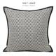 提花黑白菱形格沙发抱枕靠垫 现代客厅靠枕靠背办公室腰枕方枕套
