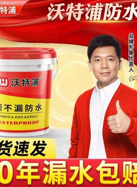 沃特浦防水涂料屋簷楼顶屋顶屋顶裂缝外墙补漏防漏水防水胶水材料