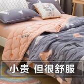 水洗棉夏被空调被夏凉被双人可水洗学生宿舍被芯单人夏天薄款 被子